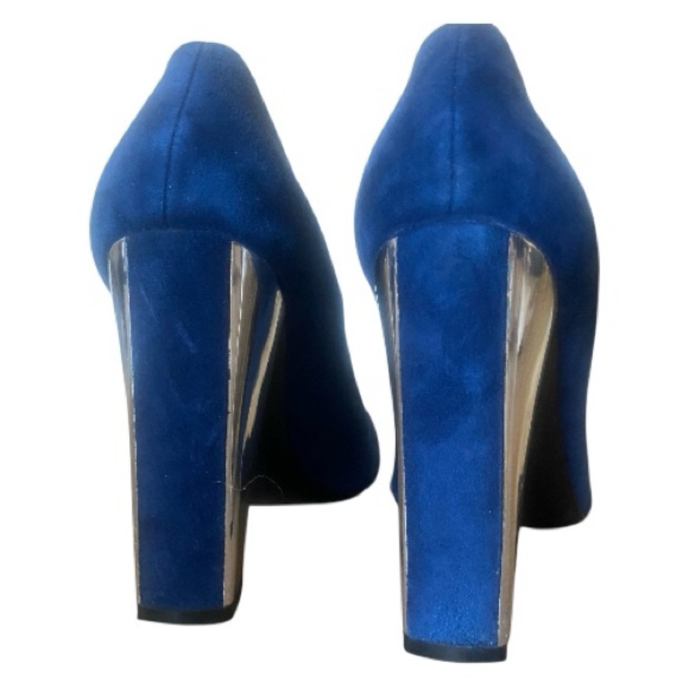 Sigerson Morrison Suede  Pumps
Metallic Mirror Heel Designer Heels Sz 7 - Picture 5 of 13